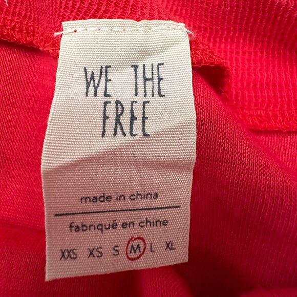 We The Free Washed Red Boatneck Dolman Sleeve Nikala Sweatshirt medium - Picture 11 of 16